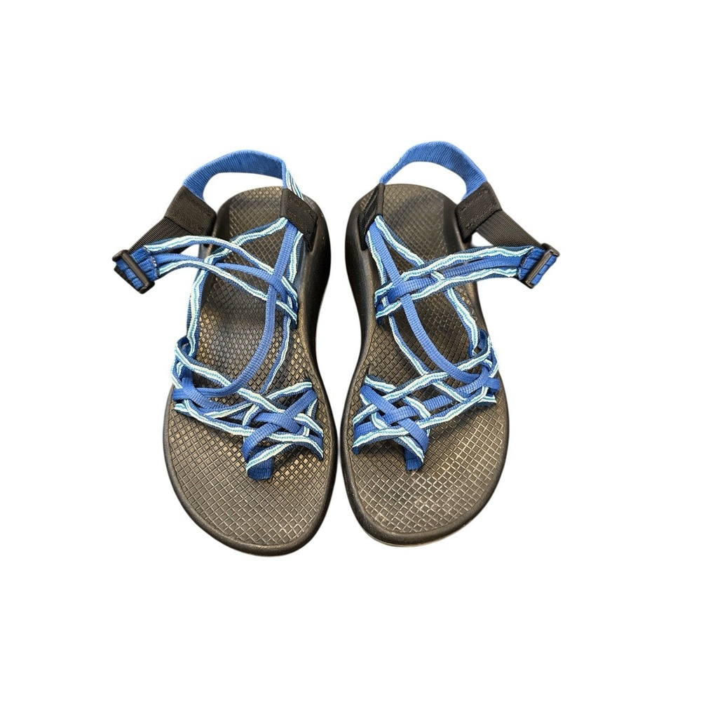 Chacos Triple Strap Toe Loop Hiking Sandals Blue Women's‎ Size 7